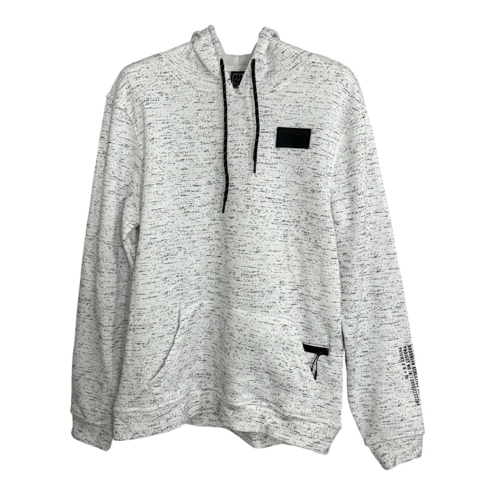 BKLYN Athletics White and Black Pullover Hoodie Sweatshirt Large NWT